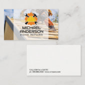 Carte De Visite Casque de construction | Armature de marteau | Ent (Devant / Derrière)