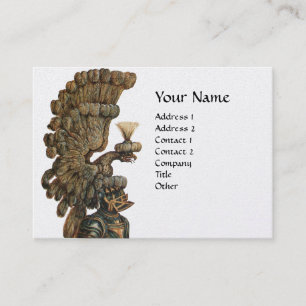 Carte De Visite CASQUE DE NUIT AVEC EAGLE MONOGRAM Heraldic