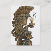 Carte De Visite CASQUE DE NUIT AVEC EAGLE MONOGRAM Heraldic (Dos)