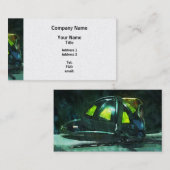 Carte De Visite Casque de pompier - Finition Platine (Devant / Derrière)