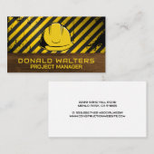 Carte De Visite Casque de sécurité | Construction (Devant / Derrière)