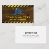 Carte De Visite Casque de sécurité | Construction | Immobilier (Devant / Derrière)