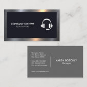 Carte De Visite Casque d'entreprise (Devant / Derrière)