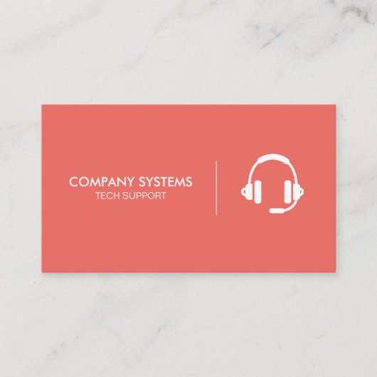 Carte De Visite Casque d'entreprise simple (Devant)
