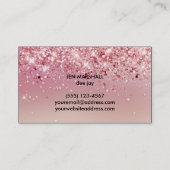 Carte De Visite casque DJ fausse parties scintillant (Dos)