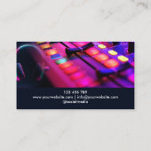 Carte De Visite Casque DJ Professionnel (Dos)