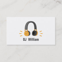Casque Orange Gris DJ Disc Jockey