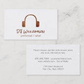 Carte De Visite Casque | Signature (Devant / Derrière)