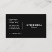 Carte De Visite Casque simple (Dos)