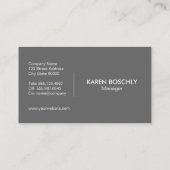 Carte De Visite Casque simple (Dos)