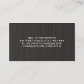 Carte De Visite Casques | Arrière - plan de texture noire (Dos)