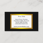 Carte De Visite Casques DJ Gras cool Musique Noire (Dos)