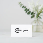 Carte De Visite Casques DJ Noir Blanc Musique (Debout devant)