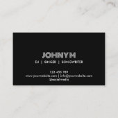 Carte De Visite Casques modernes DJ Music Waves (Dos)