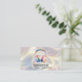 Carte De Visite Casques modernes DJ Songwriter Music Singer (Debout devant)