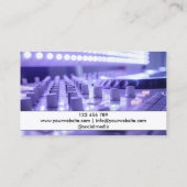 Carte De Visite Casques modernes DJ Songwriter Music Singer (Dos)