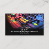 Carte De Visite Casques modernes DJ Songwriter Music Singer (Dos)