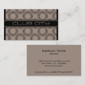 Carte de visite Casquette circulaire moderne, Moch (Devant / Derrière)