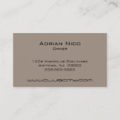 Carte de visite Casquette circulaire moderne, Moch (Dos)