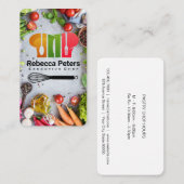 Carte De Visite Casquette de Chef | Restaurant Culinaire (Devant / Derrière)