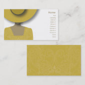 Carte De Visite Casquette d'or - affaires (Devant / Derrière)