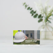 Carte De Visite casquette dur construction casquette de sécurité (Debout devant)