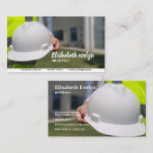 Carte De Visite casquette dur construction casquette de sécurité (Devant / Derrière)