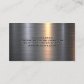 Carte De Visite Casquette dur de construction | Entrepreneur de co (Dos)