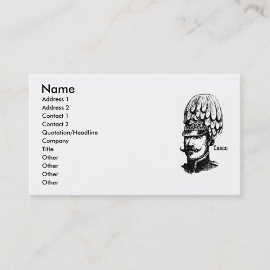 Carte de visite Casquette vintage (Devant)
