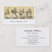 Carte De Visite Casquettes élégants d'habillement de mode de (Devant / Derrière)