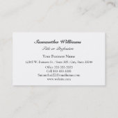 Carte De Visite Casquettes élégants d'habillement de mode de (Dos)