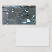 Carte de visite cassé de miroir (Devant / Derrière)