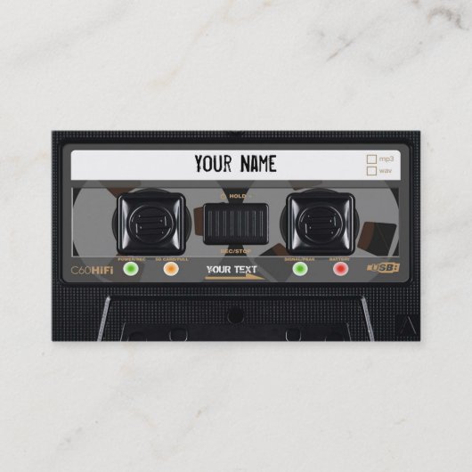 Carte de visite Cassette (Devant)