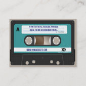 Carte De Visite Cassette Audio Rétro Années 80 (Dos)