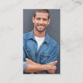 Carte De Visite Casting Essentials Photo Business Card | QR Code (Devant)