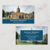 Carte De Visite Castle Howard York England Aquarelle Paysage (Devant / Derrière)