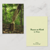 Carte De Visite Castor à l'ATC de travail (Devant / Derrière)