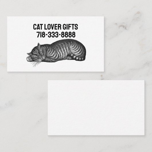 CARTE DE VISITE CAT (Devant / Derrière)