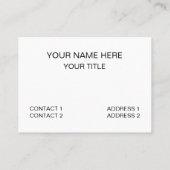 Carte De Visite Cat Animal Animaux Animaux de compagnie Illustrati (Dos)