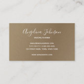 Carte De Visite Cat Couple Sketch Gold Professional (Dos)