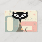 Carte De Visite Cat du milieu du siècle moderne (Devant)