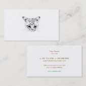 Carte De Visite cat face (Devant / Derrière)