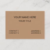 Carte De Visite Cat Face Mon Alarme Horloge Tablette Cat (Dos)