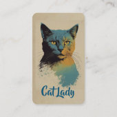 Carte de visite Cat Lady (Dos)