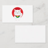 Carte De Visite Cat Maneki Neko Japon Chat amusant Idée de cadeaux (Devant / Derrière)