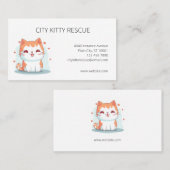 Carte De Visite Cat Secourt Animal Rescue Organisation (Devant / Derrière)