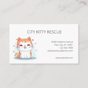 Carte De Visite Cat Secourt Animal Rescue Organisation