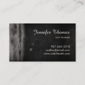 Carte De Visite Cat Service Staff ;-) (Dos)