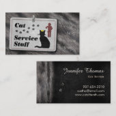 Carte De Visite Cat Service Staff ;-) (Devant / Derrière)