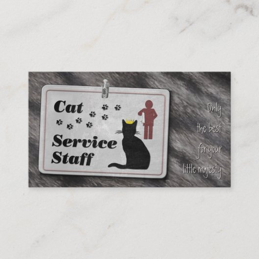Carte De Visite Cat Service Staff ;-) (Devant)